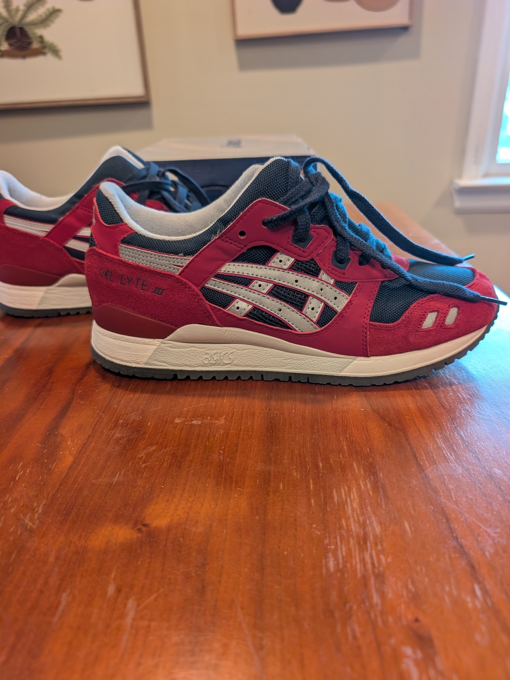 ASICS Gel-Lyte III Burgundy Soft Grey Men’s 9.5 H440N-2513 OG Box